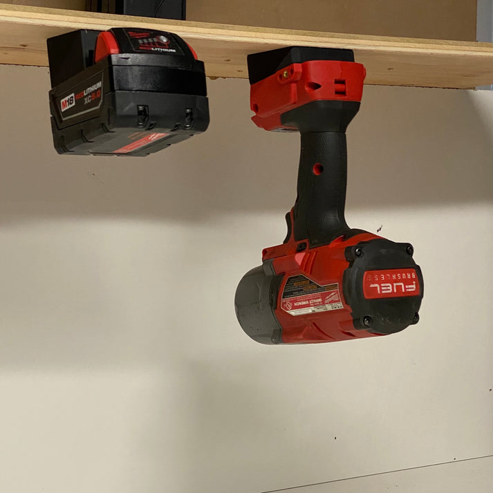 Milwaukee M12 & M18 battery and tool mounts (DIGITAL DOWNLOAD - Non Refundable)