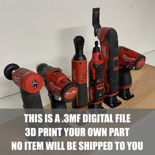 .3MF FILE DOWNLOAD - Milwaukee tool & battery holders