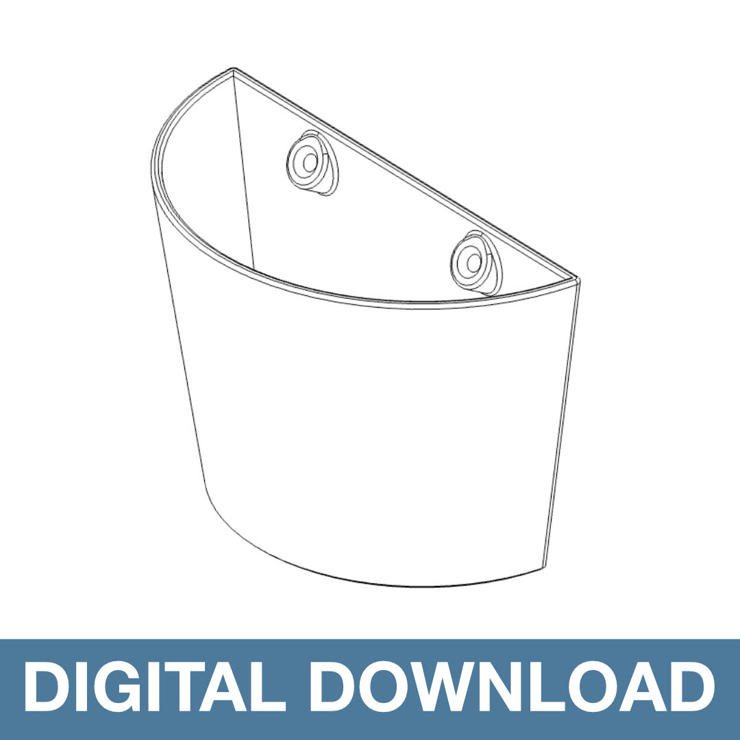 Wall Mounted Catch-all Cup (DIGITAL DOWNLOAD)