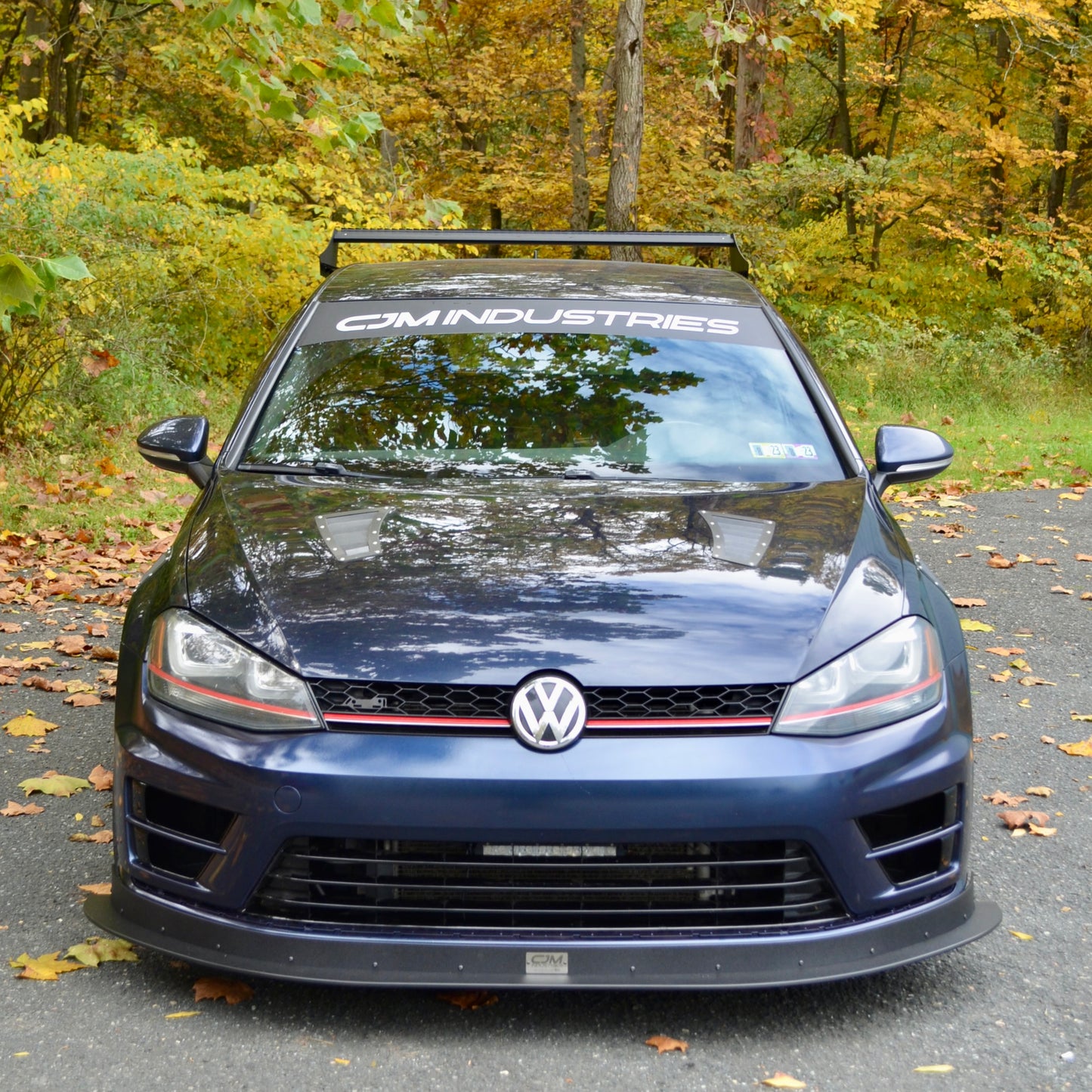 MK7 Golf R Chassis Mounted Front Splitter lip air dam CFD wing 2015 2016 2017 VW Volkswagen
