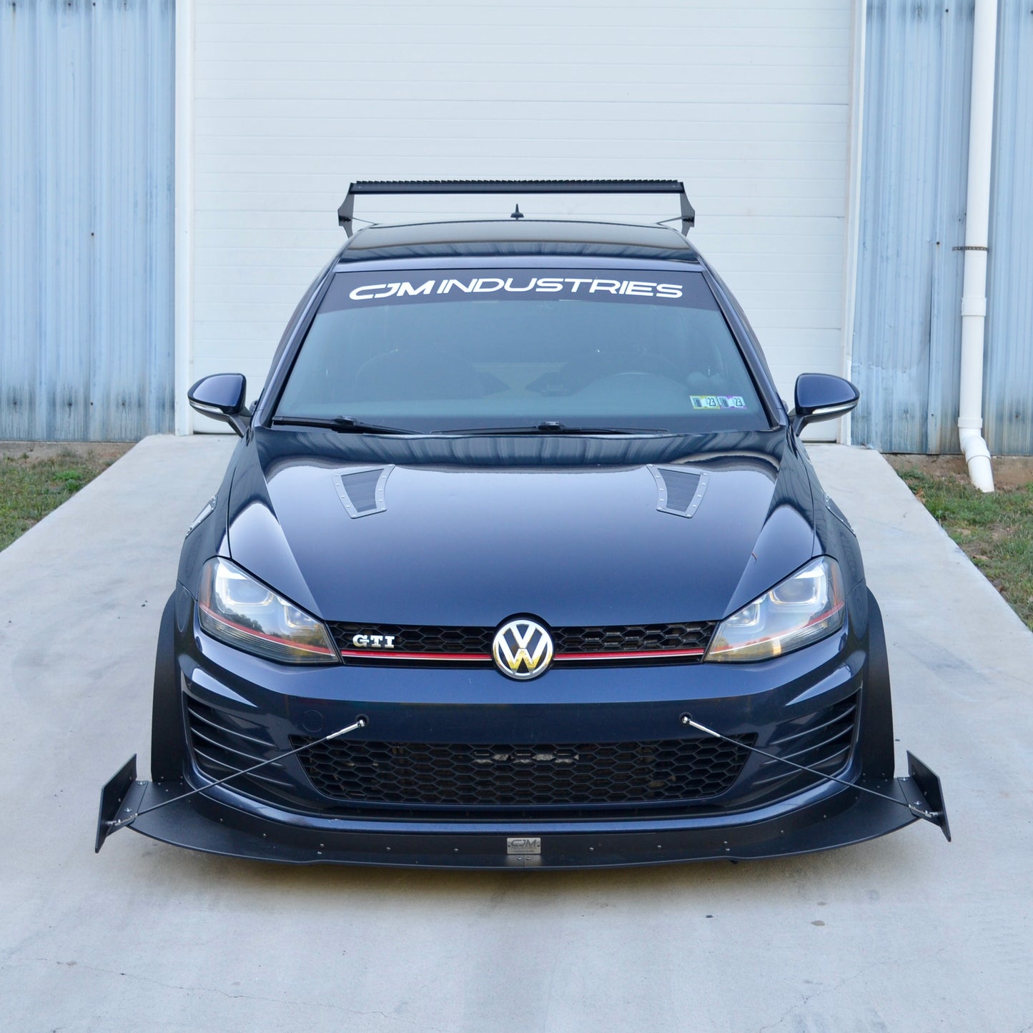 YRC Rear Wing V2 & CJM V3 Track Chassis Mounted Splitter - MK7 GTI 2015-2017