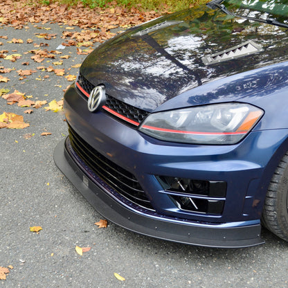 MK7 Golf R Chassis Mounted Front Splitter lip air dam CFD wing 2015 2016 2017 VW Volkswagen  Aero downforce 