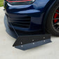 MK7 MK7.5 GTI Golf R Chassis Mounted Front Splitter track cfd 2015 2016 2017 2018 2019 2020 endplates splitter supports tire spats fences endplates
