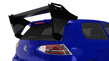 YRC Rear Wing V2 & CJM V3 Track Chassis Mounted Splitter - MK7 GTI 2015-2017