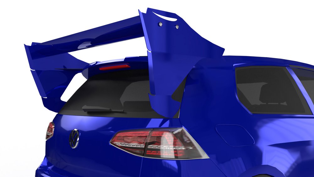 YRC Rear Wing (V2) MK7 / MK7.5 GTI & Golf R 2015-2020