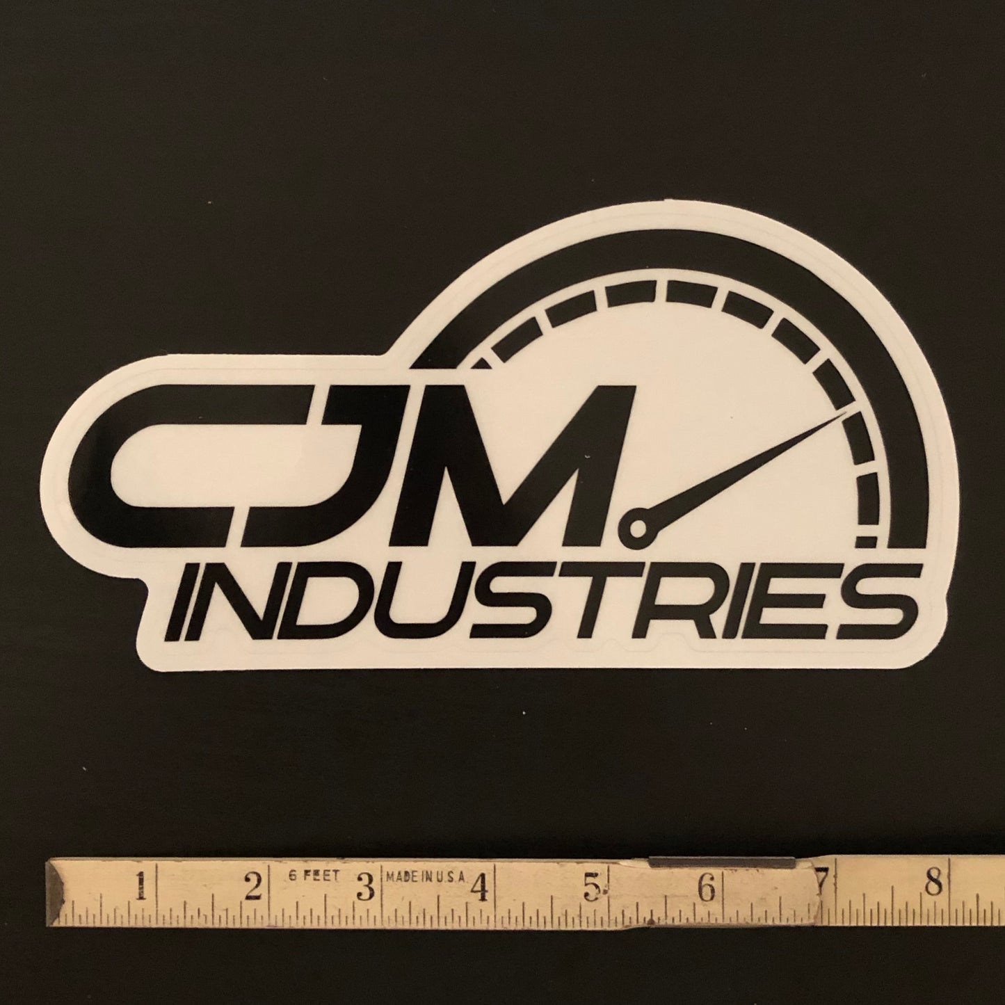 CJM Industries Clear Sticker (8"x4")