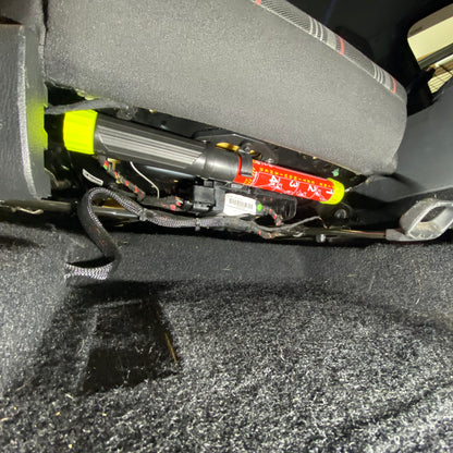 MQB Fire Extinguisher under seat mount mk7 mk7.5 gti golf R VW Volkswagen Audi 8V S3 alltrack sportwagen 2015 2016 2017 2018 2019 2020 2021