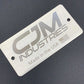CJM Industries Laser Etched Stainless Steel Tag
