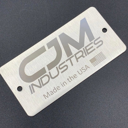 CJM Industries Laser Etched Stainless Steel Tag